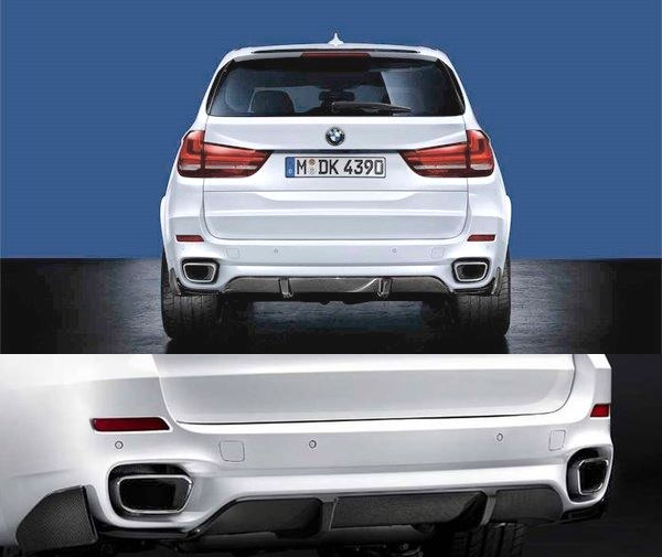 BMW M-Performance Sportauspuff für: BMW X5 35i xDrive - F15 / 3.0T - 225 kW  |  Duplex-ESD mit verchromten Endrohren |  passend zu M Aerodynamik-Paket / auch für andere Ausführungen erhältlich