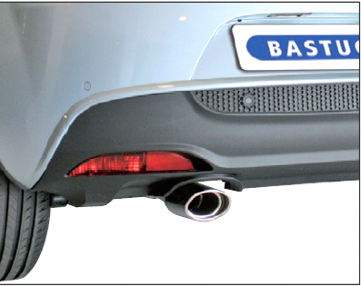 BASTUCK Sportauspuff / ESD für: ALFA ROMEO MiTo  1.4, 1.4 16V, 1.4TB, JTD / 51-125 kW | Endrohre: 120x80 oval