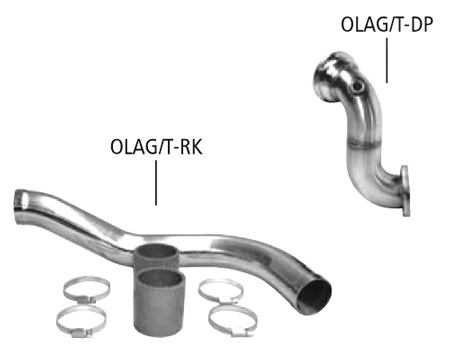 BASTUCK Tuning-Parts: OPEL Astra G Turbo | Rohrkit für Ladeluftkühler-Drosselklappe mit blauen Silicon-Schläuchen und Edelstahl-Rohrbriden
