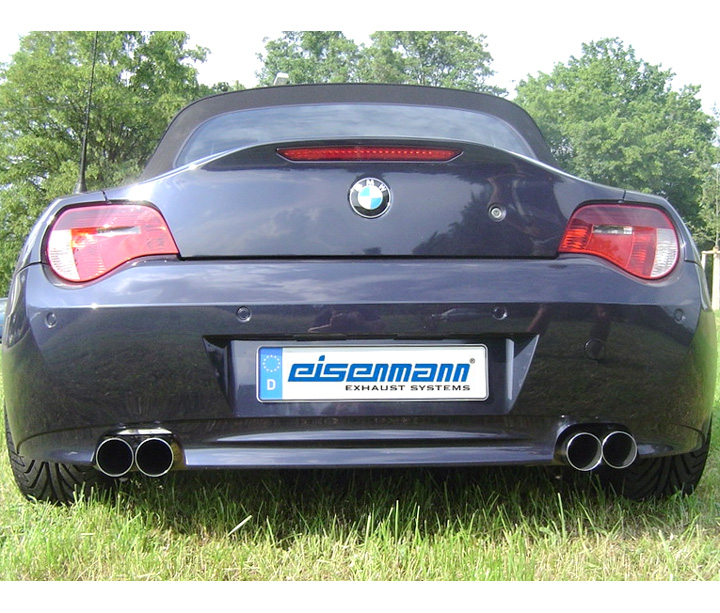 EISENMANN Sportauspuff / Duplex-ESD für: BMW Z4 2.5i, 2.5Si, 3.0Si - E85,E86 / 130,160,195 kW | Endrohre: 4x 76mm rund,abgesetzt | auch für Aerodynamik-Paket erhältlich