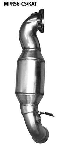 BASTUCK Downpipe 63,5mm mit Sport-Kat. 200 cpsi für: MINI Cooper S, JCW - R56,R55,R57 / 1.6T - 128,135,147,155 kW