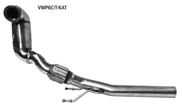 BASTUCK Downpipe 70mm mit Sport-Kat. 200 cpsi für: VW Polo GTI - 6C / 1.8TSI - 141 kW
