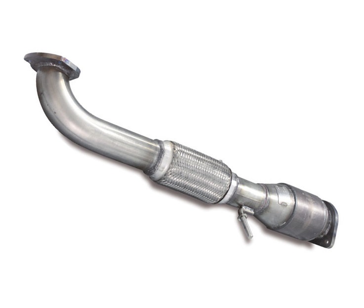 HJS Downpipe 70mm mit Sport-Kat. 200cpsi für: OPEL Astra J OPC / 2.0T - 206 kW / Euro 6 Norm
