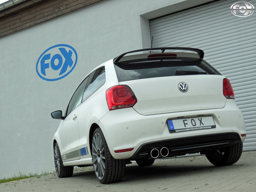 FOX Sportauspuff / ESD für: VW Polo - 6R / R WRC 2.0TSI - 162 kW | Endrohr-Typ: 2x 90 rund | Hinweise: S, 16