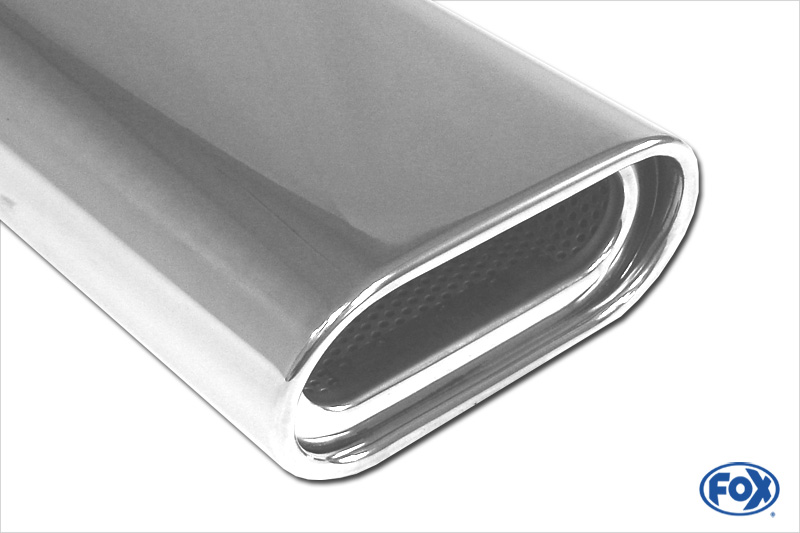 FOX Sportauspuff / Duplex-ESD f&uuml;r: MERCEDES S - W220 / 2.8, 3.2, 4.3, 5.0, 5.8 -270kW | Endrohr-Typ: 2x 135x80 flachoval | Hinweise: S, 53