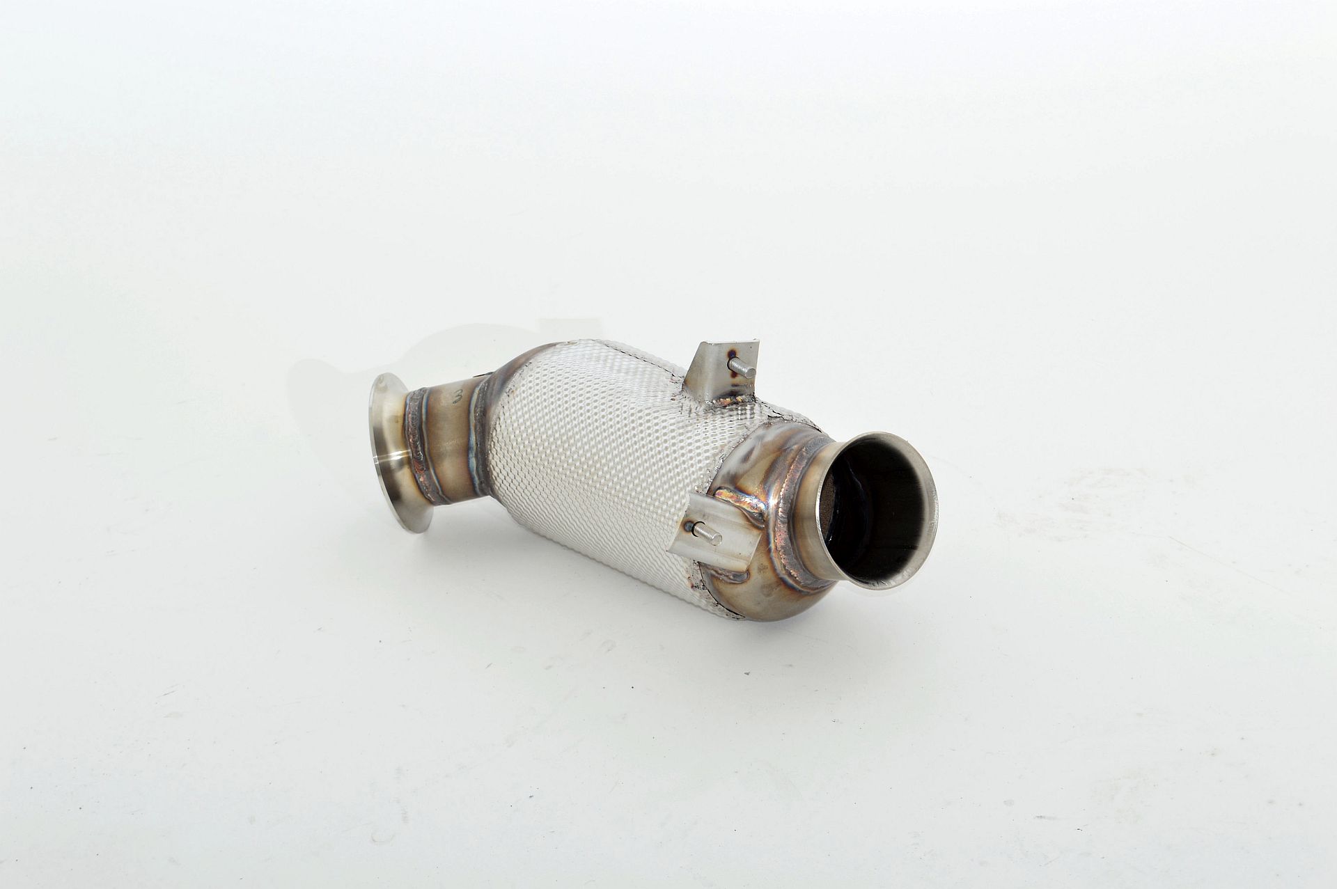 FRIEDRICH Downpipe 90mm mit Sport-Kat. für: BMW 335i,335ix - F30,F31 /  3.0T - 225,240,250 kW /  Edelstahl - mit HJS Sport-Kat. 300cpsi / Euro-5 Norm
