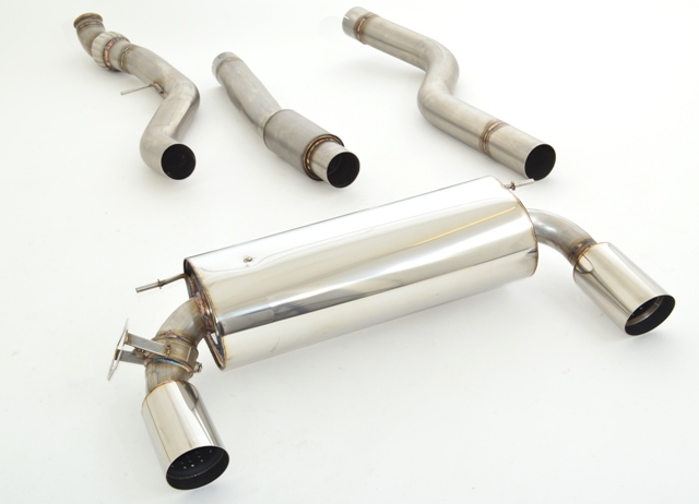 FRIEDRICH Sportauspuff / Duplex-Anlage 90mm Edelstahl ab Kat. für: BMW 335i, 435i - F30,F32 / 3.0T - 225,250,240 kW |  Endrohr-Typen: alle | Hinweis: orig. Klappensteuerung kann weiter verwendet werden