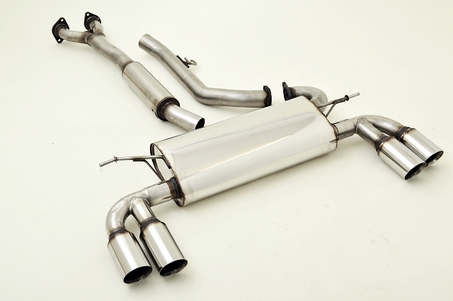 FRIEDRICH Sportauspuff / Duplex-Anlage 70mm Edelstahl für: HYUNDAI Genesis V6 3.8 - 223 kW |  Endrohr-Typen: alle