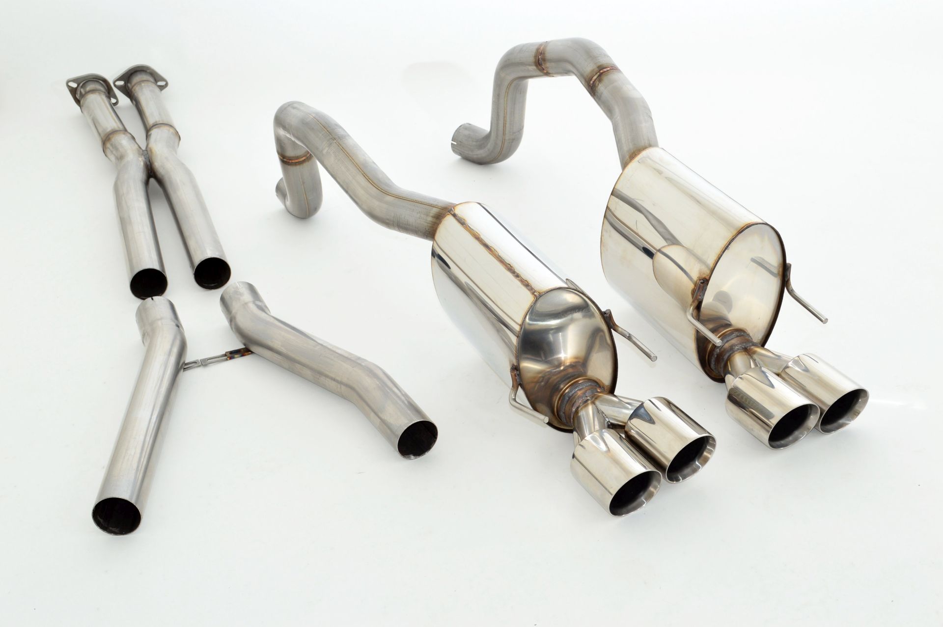 FRIEDRICH Sportauspuff / Duplex-Anlage 70mm Edelstahl für: CHEVROLET Corvette C6 / 6.0, 6.2 - 298,321 kW |  Endrohr-Typen: alle
