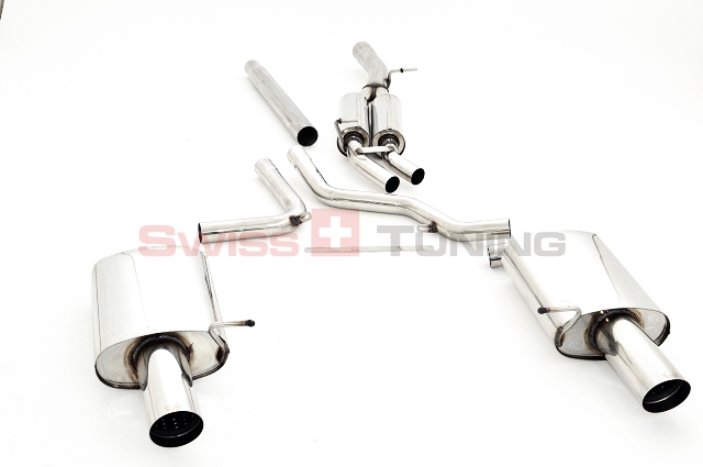 FRIEDRICH Sportauspuff / Duplex-Anlage 70mm Edelstahl für: AUDI A4 - B7, Lim.,Avant / 1.8T,2.0TFSI,2.0TDI,2.5TDI,2.7TDI - 110-162 kW |  Endrohr-Typen: alle