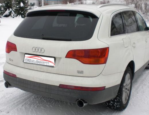 FRIEDRICH Sportauspuff / Duplex-Anlage 70mm Edelstahl für: AUDI Q7 - 4L / 3.6FSI - 206 kW |  Endrohr-Typen: alle