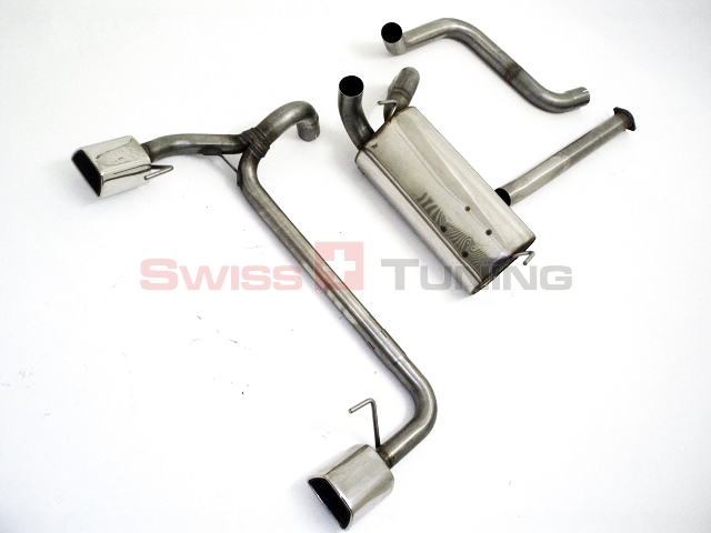 FRIEDRICH Sportauspuff / Duplex-Anlage 70mm Edelstahl für: OPEL Astra J / 1.4T, 1.6T - 103,132 kW |  Endrohr-Typen: alle