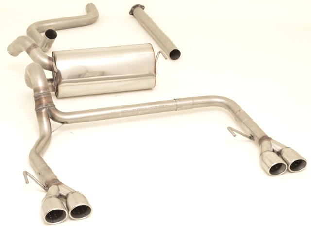 FRIEDRICH Sportauspuff / Duplex-Anlage 70mm Edelstahl für: OPEL Astra J SportsTourer / 1.4T, 1.6T - 103,125,132 kW |  Endrohr-Typen: alle