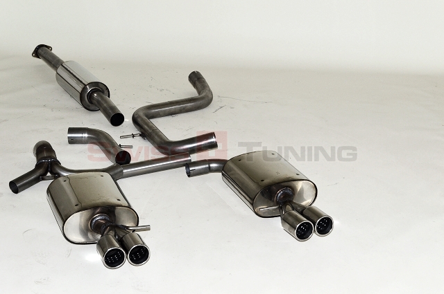 FRIEDRICH Sportauspuff / Duplex-Anlage 70mm Edelstahl für: FORD S-Max / 2.0 EcoBoost SCTi - 149,176 kW | Endrohr-Typen: alle