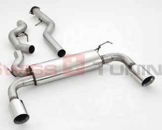 FRIEDRICH Sportauspuff / Duplex-Anlage 70mm Edelstahl für: FORD Kuga 4x4 / 2.0TDCI - 103,101,120,132 kW | Endrohr-Typen: alle