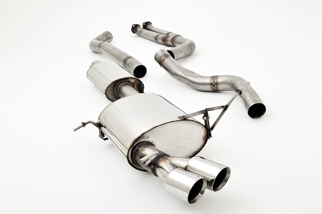 FRIEDRICH Sportauspuff / Anlage 70mm Edelstahl für: BMW 325i,330i - E90,E91 / 2005-2.07 / 160,190 kW  |  Endrohr-Typen: alle / auch passend für M-Paket