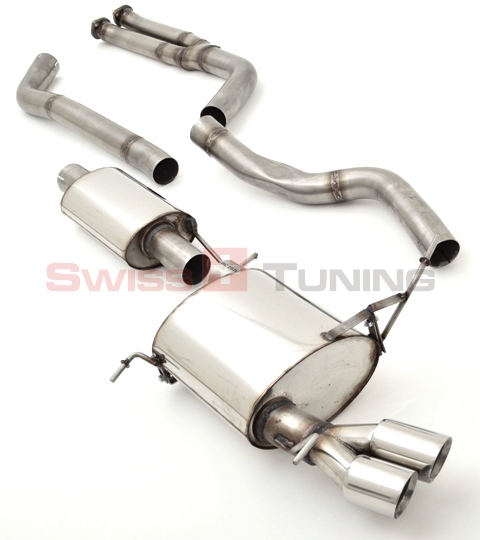 FRIEDRICH Sportauspuff / Anlage 70mm Edelstahl für: BMW 325i,330i - E92 / 2005-2.07 / 160,190 kW  |  Endrohr-Typen: alle / auch passend für M-Paket