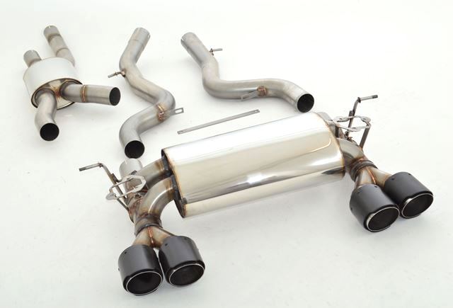 FRIEDRICH Sportauspuff / Duplex-Anlage 2x 70mm Edelstahl für: BMW M4 - F82,F83 /  3.0T - 317 kW |  Endrohr-Typen: alle | Hinweise: mit Klappen