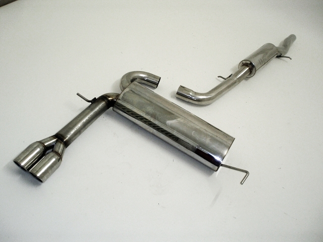 FRIEDRICH Sportauspuff / Anlage 70mm Edelstahl für: VW Bora 4motion Lim. + Variant  /  2.8 V6 - 150kW |  Endrohr-Typen: alle / mit Quer-ESD