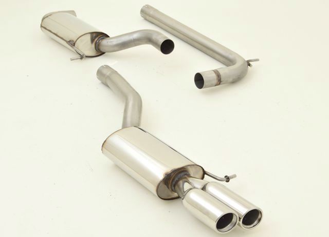 FRIEDRICH Sportauspuff / Anlage 70mm Edelstahl für: VW Jetta / 1.4TSI, 2.0TSI, 2.0TDI  / 90-147 kW  |  Endrohr-Typen: alle