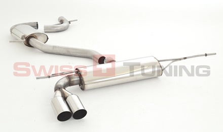 FRIEDRICH Sportauspuff / Anlage 70mm Edelstahl für: VW Golf 6 Cabrio / 1.4TSI - 118 kW |  Endrohr-Typen: alle