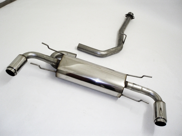 FRIEDRICH Sportauspuff / Duplex-Anlage 70mm Edelstahl für: MAZDA RX8  / 141,170kW | Endrohr-Typen: max. 100 mm rund | Anlage mit Rohr ab Kat. (ohne VSD) und Quer-ESD.