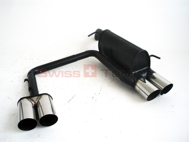 FRIEDRICH Sportauspuff / Duplex-ESD Stahl für: MITSUBISHI Colt - Z30 / 1.1, 1.3, 1.5, 1.5DI-D / 55,70,80,70 kW | aluminisierter Stahl lackiert / Endrohr-Typen: alle