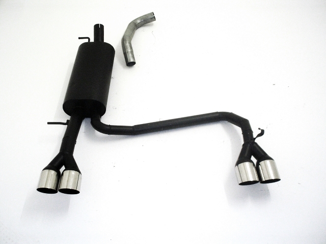 FRIEDRICH Sportauspuff / Duplex-ESD Stahl für: AUDI A4 - B5 Limo., Avant / 1.6i,1.8i,1.9 TDi,2.4i,2.5 TDi,2.6i,2.8i ,2.8i 30V / 55-142kW | aluminierter Stahl lackiert / Endrohr-Typen: alle