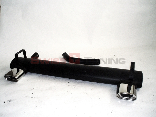 FRIEDRICH Sportauspuff / Duplex-ESD Stahl für: OPEL Calibra /  2.0i, 2.0i 16V /  85,110 kW / -1992 | aluminisierter Stahl lackiert / Endrohr-Typen: alle | Hinweise: Quer-ESD