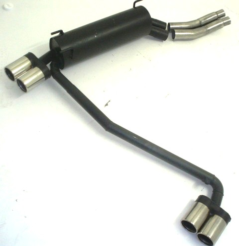 FRIEDRICH Sportauspuff / Duplex-ESD Stahl für: OPEL Omega B Car. (9.99-)  2.5 24V, 3.0 24V | aluminisierter Stahl lackiert / Endrohr-Typen: alle