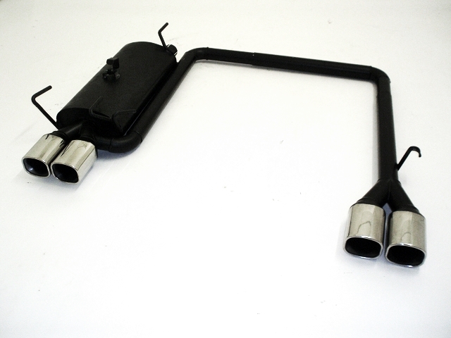 FRIEDRICH Sportauspuff / Duplex-ESD Stahl für: OPEL Astra F-CC / 1.4 - 2.0 16V, GSi   | aluminisierter Stahl lackiert / Endrohr-Typen: alle