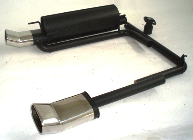 FRIEDRICH Sportauspuff / Duplex-ESD Stahl für: OPEL Astra G Fliessheck OPC + OPC Turbo / 118,147kW | aluminisierter Stahl lackiert / Endrohr-Typen: alle