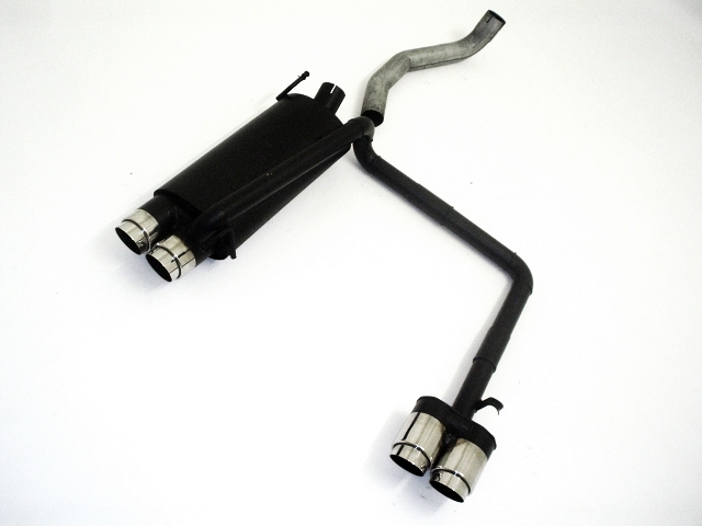 FRIEDRICH Sportauspuff / Duplex-ESD Stahl für: VW Polo 6N /  1.0 - GTI /  -92 kW | aluminisierter Stahl lackiert / Endrohr-Typen: alle