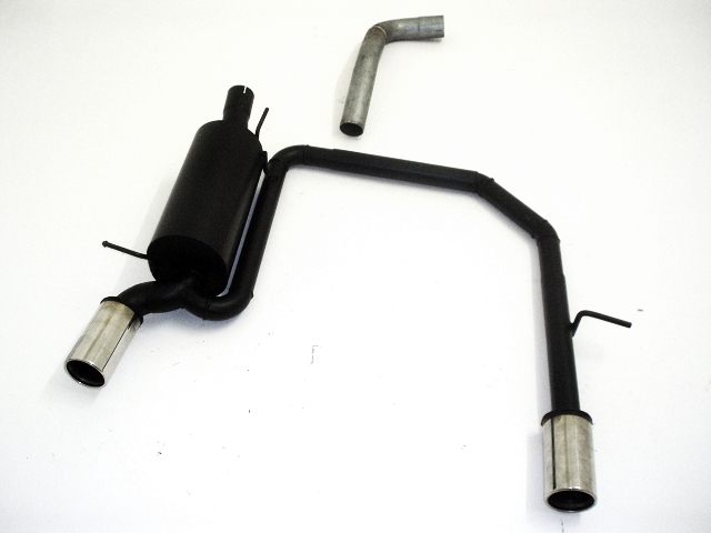 FRIEDRICH Sportauspuff / Duplex-ESD Stahl für: VW Polo 9N /  1.2 - 1.4, TDI /  -74 kW | aluminisierter Stahl lackiert / Endrohr-Typen: alle