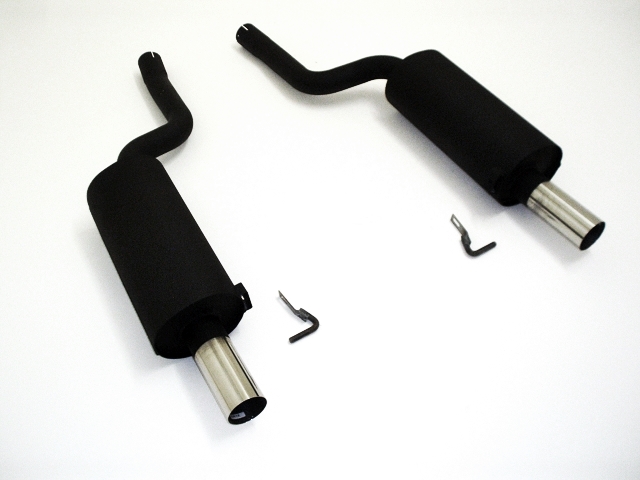 FRIEDRICH Sportauspuff / Duplex-ESD Stahl für: VW Passat 3BG 4-motion (10.00-2005)  1.9TDI, 2.0, 2.3 V5, 2.5TDI, 2.8 V6  / 85-142kW | aluminisierter Stahl lackiert /  Endrohr-Typen: alle / Hinweis: 2 ESD