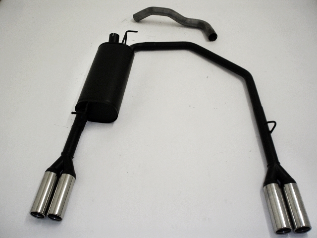 FRIEDRICH Sportauspuff / Duplex-ESD Stahl für: SKODA Octavia - 1U /  1.4,1.6,1.8,1.8T,TDI,2.0  /  55-110kW | aluminierter Stahl lackiert / Endrohr-Typen: alle