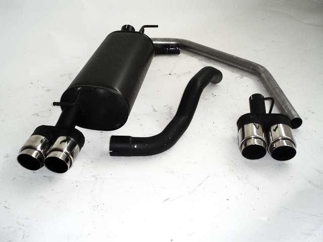 FRIEDRICH Sportauspuff / Duplex-ESD Stahl für: SEAT Leon - 1M / 1.4 16V - 1.8T, TDI /  -132 kW | aluminisierter Stahl lackiert / Endrohr-Typen: alle
