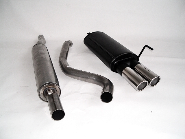 FRIEDRICH Sportauspuff / Anlage 63,5mm Stahl für: AUDI 80-B4 Lim.,Avant / 1.6,1.9TDi,2.0 / 51-85kW ohne Quattro | Endrohr-Typen: alle