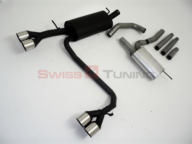 FRIEDRICH Sport-Auspuff / Duplex-Anlage 63,5mm Stahl für: AUDI A4 - B5 Lim., Avant / 1.6i,1.8i,1.8T,1.9 TDI,2.5 TDI,2.6,2.8  / 55-128KW | Endrohr-Typen: alle