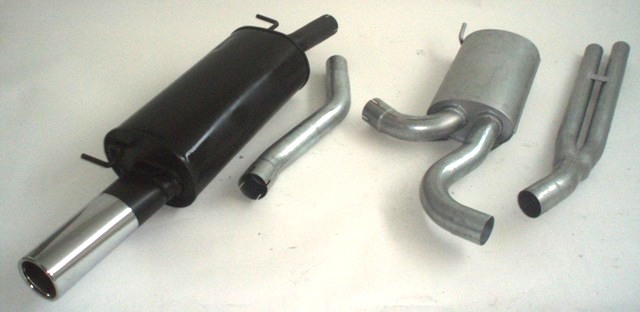 FRIEDRICH Sportauspuff / Anlage 63,5mm Stahl für: AUDI A6, incl. Avant (4B,2001-04) 2.4,3.0 / 125,162 kW | Endrohr-Typen: alle / Hinweis: für Modelle mit Heckschürzenausschnitt