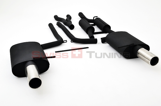 FRIEDRICH Sport-Auspuff / Duplex-Anlage 63,5mm Stahl für: AUDI A4 Quattro - B6 / 2.5TDI, 3.0 V6 / 132,162 kW | Endrohr-Typen: alle | Hinweis: mit VSD + 2 ESD