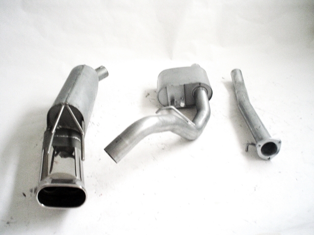 FRIEDRICH Sportauspuff / Anlage 63,5mm Stahl für: OPEL Calibra / 2.0,2.0 16V,2.5 V6  / 85,100,110,125kW auch Allrad ab 1992 | Endrohr-Typen: alle, nicht für Automatik-Getriebe