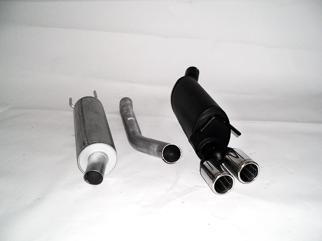 FRIEDRICH Sportauspuff / Anlage 63,5mm Stahl für: OPEL Corsa B / 1.0 12V,1.2i,1.4i,1.4Si,1.4 16V,1.5D,1.5TD,1.6 GSi,1.6 16V,1.7D  / 33-80kW | Endrohr-Typen: alle