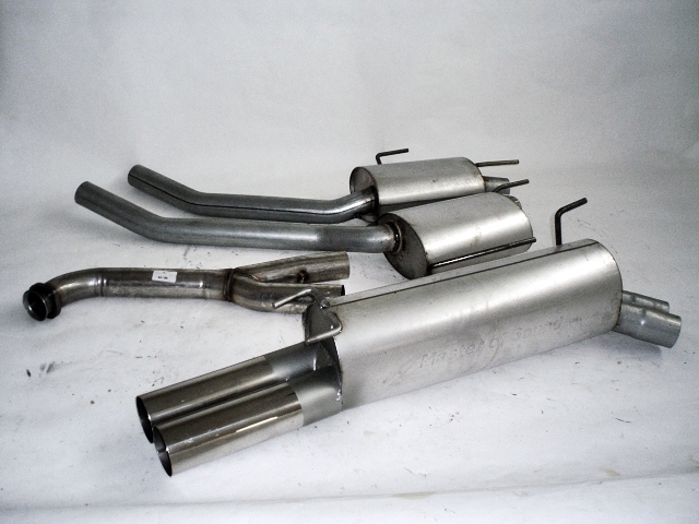 FRIEDRICH Sportauspuff / Anlage 63,5mm Stahl für: OPEL Omega B Caravan / 9.99-03 / 2.2 16V-106kW | Endrohr-Typen: alle
