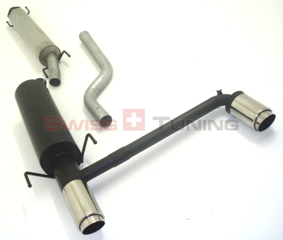 FRIEDRICH Sport-Auspuff / Duplex-Anlage 63,5mm Stahl für: OPEL Astra G Fliessheck OPC + OPC Turbo / 118,147kW / | Endrohr-Typen: alle