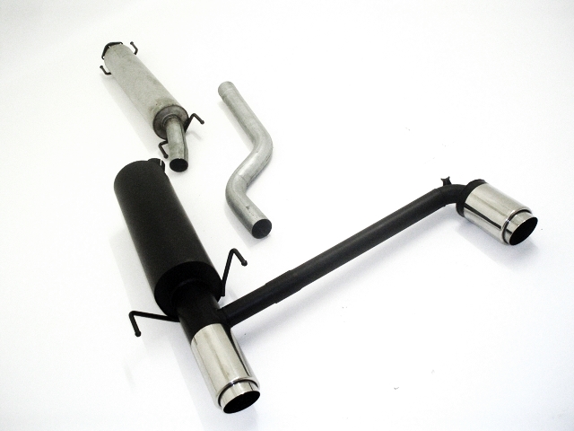 FRIEDRICH Sport-Auspuff / Duplex-Anlage 63,5mm Stahl für: OPEL Astra G Coupé, Cabrio / 2.0 16V Turbo / 140,141,147kW | | Endrohr-Typen: alle