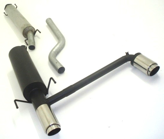 FRIEDRICH Sport-Auspuff / Duplex-Anlage 63,5mm Stahl für: OPEL Astra G Caravan / 2.0 16V Turbo/ 147kW | | Endrohr-Typen: alle