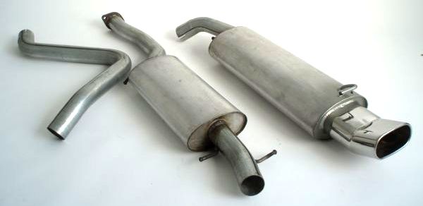 FRIEDRICH Sportauspuff / Anlage 63,5mm Stahl für: Ford Escort Turnier ab Bj. 91 / 1.3,1.4,1.6,1.8  / 44-96kW | Endrohr-Typen: alle