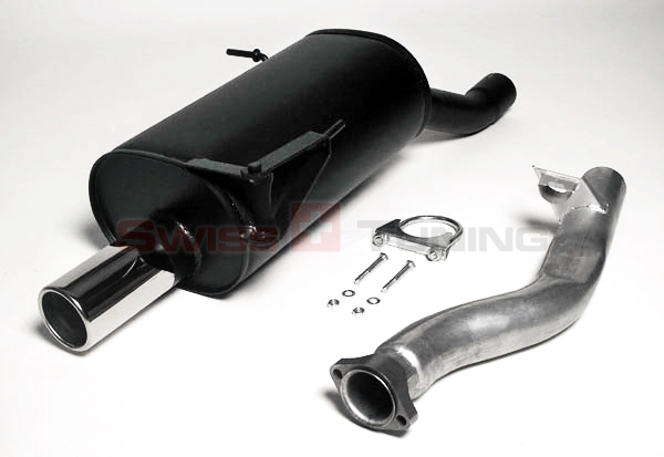 FRIEDRICH Sportauspuff / Anlage 63,5mm Stahl für: BMW E36 Compact 316i - 75kW | Endrohr-Typen: alle