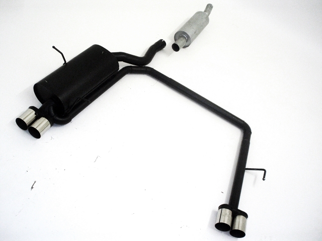 FRIEDRICH Sport-Auspuff / Duplex-Anlage 63,5mm Stahl für: BMW E46 / 316i,318i  / 77-105 kW | Endrohr-Typen: alle